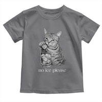 No Ice Please Realistic Angry Cat Graphic Toddler T Shirt Resistance Against Ice Protest