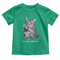 No Ice Please Realistic Angry Cat Graphic Toddler T Shirt Resistance Against Ice Protest