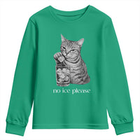 No Ice Please Realistic Angry Cat Graphic Youth Sweatshirt Resistance Against Ice Protest