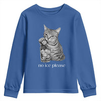 No Ice Please Realistic Angry Cat Graphic Youth Sweatshirt Resistance Against Ice Protest