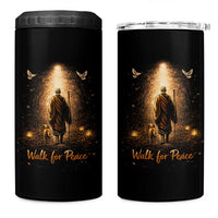 Walk for Peace Lantern Path 4 in 1 Can Cooler Tumbler Monk and Aloka the Dog Spiritual Journey