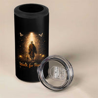 Walk for Peace Lantern Path 4 in 1 Can Cooler Tumbler Monk and Aloka the Dog Spiritual Journey