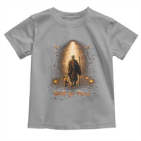 Walk for Peace Lantern Path Toddler T Shirt Monk and Aloka the Dog Spiritual Journey