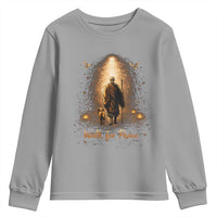 Walk for Peace Lantern Path Youth Sweatshirt Monk and Aloka the Dog Spiritual Journey