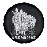 Walk for Peace Walking Monks and Aloka the Dog Spare Tire Cover Buddhist Mindfulness Spiritual Religious Faith