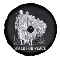 Walk for Peace Walking Monks and Aloka the Dog Spare Tire Cover Buddhist Mindfulness Spiritual Religious Faith