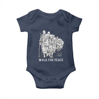 Walk for Peace Walking Monks and Aloka the Dog Baby Onesie Buddhist Mindfulness Spiritual Religious Faith