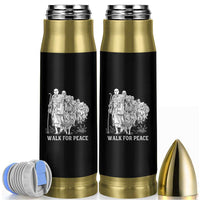Walk for Peace Walking Monks and Aloka the Dog Bullet Tumbler Buddhist Mindfulness Spiritual Religious Faith