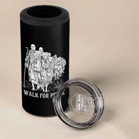Walk for Peace Walking Monks and Aloka the Dog 4 in 1 Can Cooler Tumbler Buddhist Mindfulness Spiritual Religious Faith