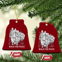 Walk for Peace Walking Monks and Aloka the Dog Ceramic Ornament Buddhist Mindfulness Spiritual Religious Faith