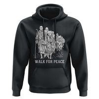 Walk for Peace Walking Monks and Aloka the Dog Hoodie Buddhist Mindfulness Spiritual Religious Faith