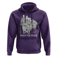 Walk for Peace Walking Monks and Aloka the Dog Hoodie Buddhist Mindfulness Spiritual Religious Faith