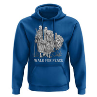 Walk for Peace Walking Monks and Aloka the Dog Hoodie Buddhist Mindfulness Spiritual Religious Faith