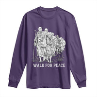 Walk for Peace Walking Monks and Aloka the Dog Long Sleeve Shirt Buddhist Mindfulness Spiritual Religious Faith