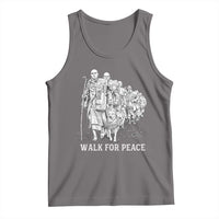 Walk for Peace Walking Monks and Aloka the Dog Tank Top Buddhist Mindfulness Spiritual Religious Faith