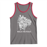 Walk for Peace Walking Monks and Aloka the Dog Tank Top Buddhist Mindfulness Spiritual Religious Faith