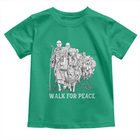 Walk for Peace Walking Monks and Aloka the Dog Toddler T Shirt Buddhist Mindfulness Spiritual Religious Faith