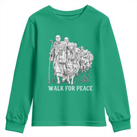 Walk for Peace Walking Monks and Aloka the Dog Youth Sweatshirt Buddhist Mindfulness Spiritual Religious Faith