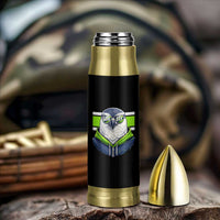 Cool Hawk Wearing Hoodie Graphic Bullet Tumbler Game Day Swagger