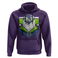 Cool Hawk Wearing Hoodie Graphic Hoodie Game Day Swagger