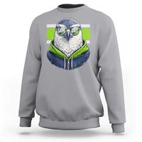 Cool Hawk Wearing Hoodie Graphic Sweatshirt Game Day Swagger