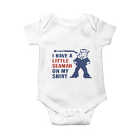 Funny Sailor Pun Baby Onesie I Have Little Seaman on My Shirt Retro Humor