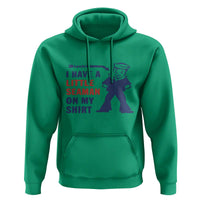 Funny Sailor Pun Hoodie I Have Little Seaman on My Shirt Retro Humor