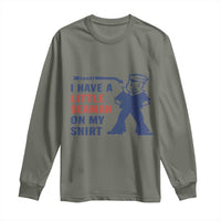 Funny Sailor Pun Long Sleeve Shirt I Have Little Seaman on My Shirt Retro Humor