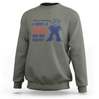 Funny Sailor Pun Sweatshirt I Have Little Seaman on My Shirt Retro Humor