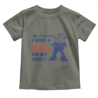 Funny Sailor Pun Toddler T Shirt I Have Little Seaman on My Shirt Retro Humor