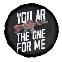 Funny Gun Lover Valentine Pun Spare Tire Cover You AR the One for Me Tactical Romance