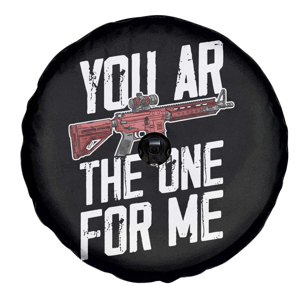 Funny Gun Lover Valentine Pun Spare Tire Cover You AR the One for Me Tactical Romance