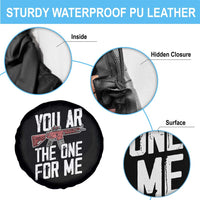Funny Gun Lover Valentine Pun Spare Tire Cover You AR the One for Me Tactical Romance