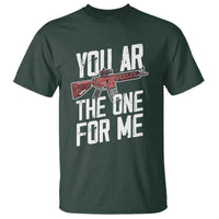 Funny Gun Lover Valentine Pun T Shirt You AR the One for Me Tactical Romance
