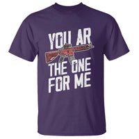 Funny Gun Lover Valentine Pun T Shirt You AR the One for Me Tactical Romance