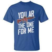 Funny Gun Lover Valentine Pun T Shirt You AR the One for Me Tactical Romance