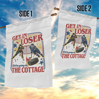 Get In Loser We’re Going To The Cottage Garden Flag Hockey Romance LGBT Retro Summer Road Trip