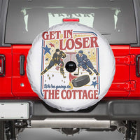 Get In Loser We’re Going To The Cottage Spare Tire Cover Hockey Romance LGBT Retro Summer Road Trip