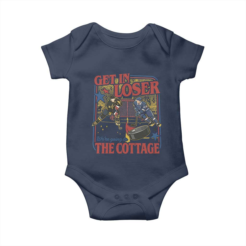 Get In Loser We’re Going To The Cottage Baby Onesie Hockey Romance LGBT Retro Summer Road Trip