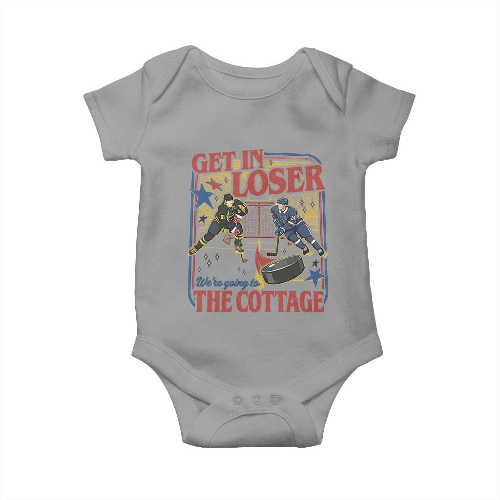 Get In Loser We’re Going To The Cottage Baby Onesie Hockey Romance LGBT Retro Summer Road Trip