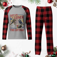 Get In Loser We’re Going To The Cottage Plaid Pajama Set Hockey Romance LGBT Retro Summer Road Trip