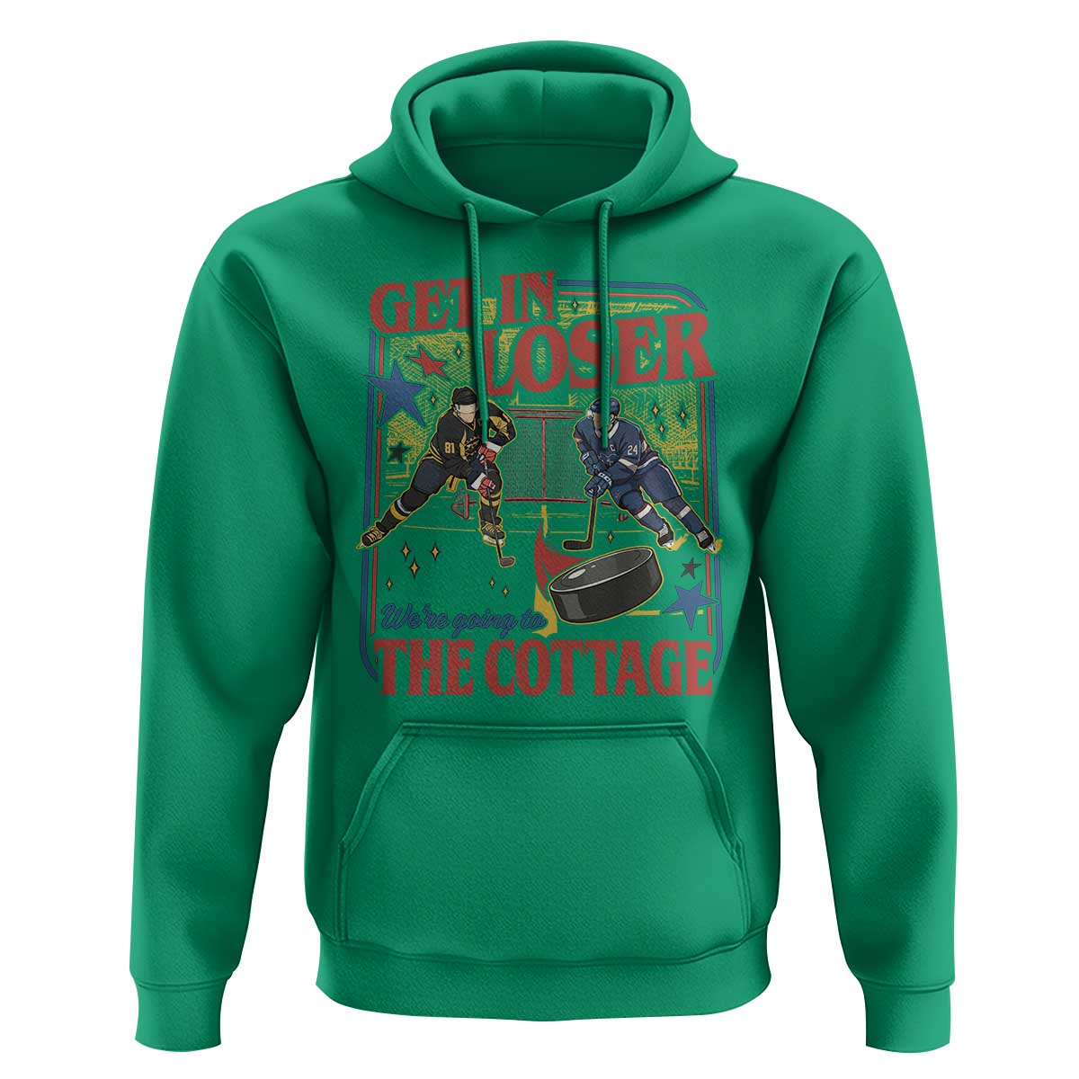 Get In Loser We’re Going To The Cottage Hoodie Hockey Romance LGBT Retro Summer Road Trip