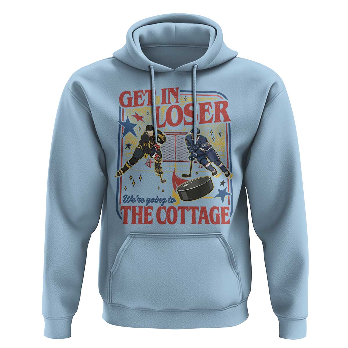 Get In Loser We’re Going To The Cottage Hoodie Hockey Romance LGBT Retro Summer Road Trip