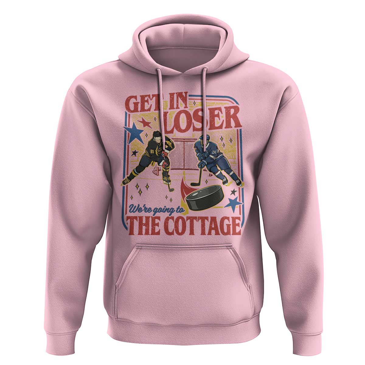 Get In Loser We’re Going To The Cottage Hoodie Hockey Romance LGBT Retro Summer Road Trip