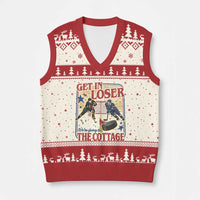 Get In Loser We’re Going To The Cottage V-Neck Knit Sweater Vest Hockey Romance LGBT Retro Summer Road Trip