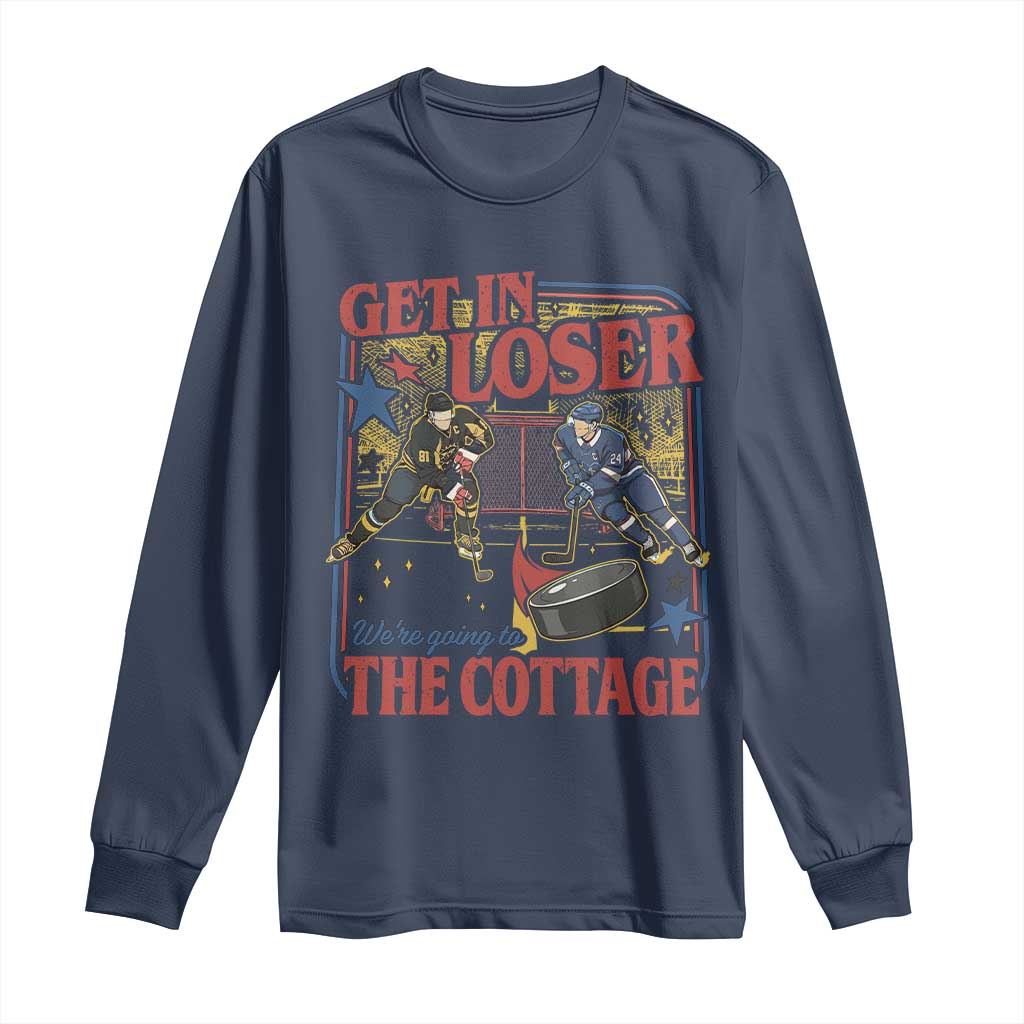Get In Loser We’re Going To The Cottage Long Sleeve Shirt Hockey Romance LGBT Retro Summer Road Trip