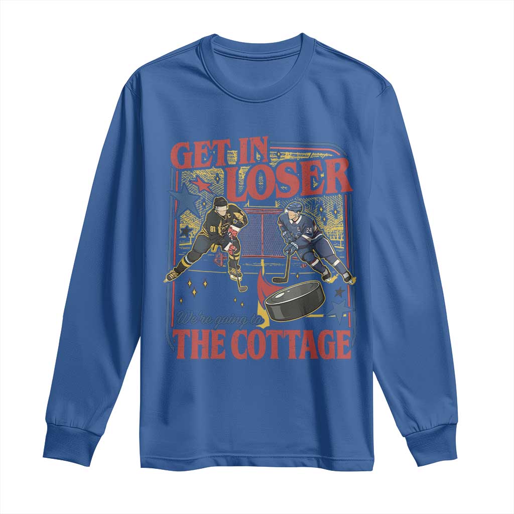 Get In Loser We’re Going To The Cottage Long Sleeve Shirt Hockey Romance LGBT Retro Summer Road Trip