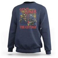 Get In Loser We’re Going To The Cottage Sweatshirt Hockey Romance LGBT Retro Summer Road Trip
