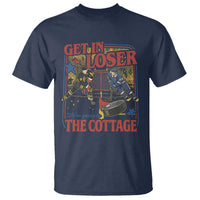 Get In Loser We’re Going To The Cottage T Shirt Hockey Romance LGBT Retro Summer Road Trip