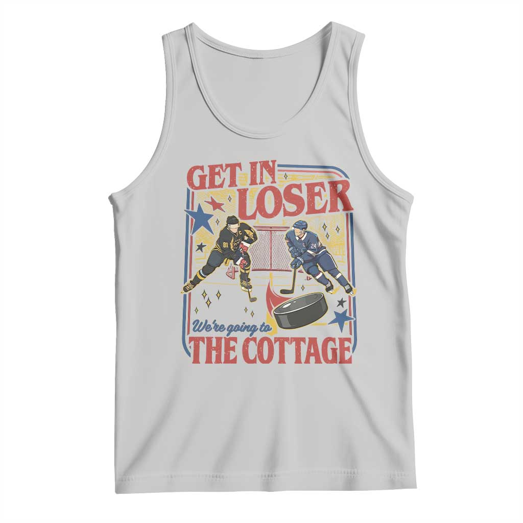 Get In Loser We’re Going To The Cottage Tank Top Hockey Romance LGBT Retro Summer Road Trip